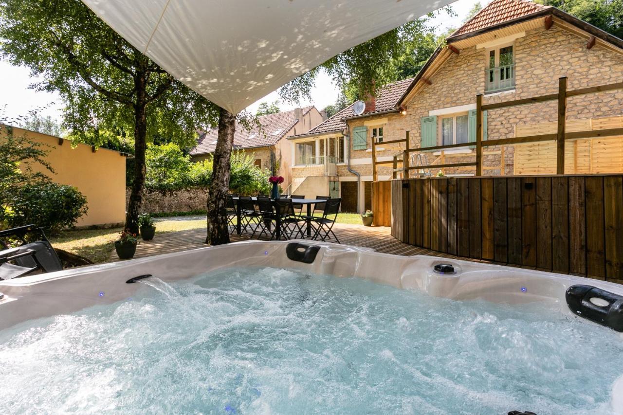 Wonderful House In Sarlat Center With Heated Pool & Jaccuzi Villa Eksteriør billede